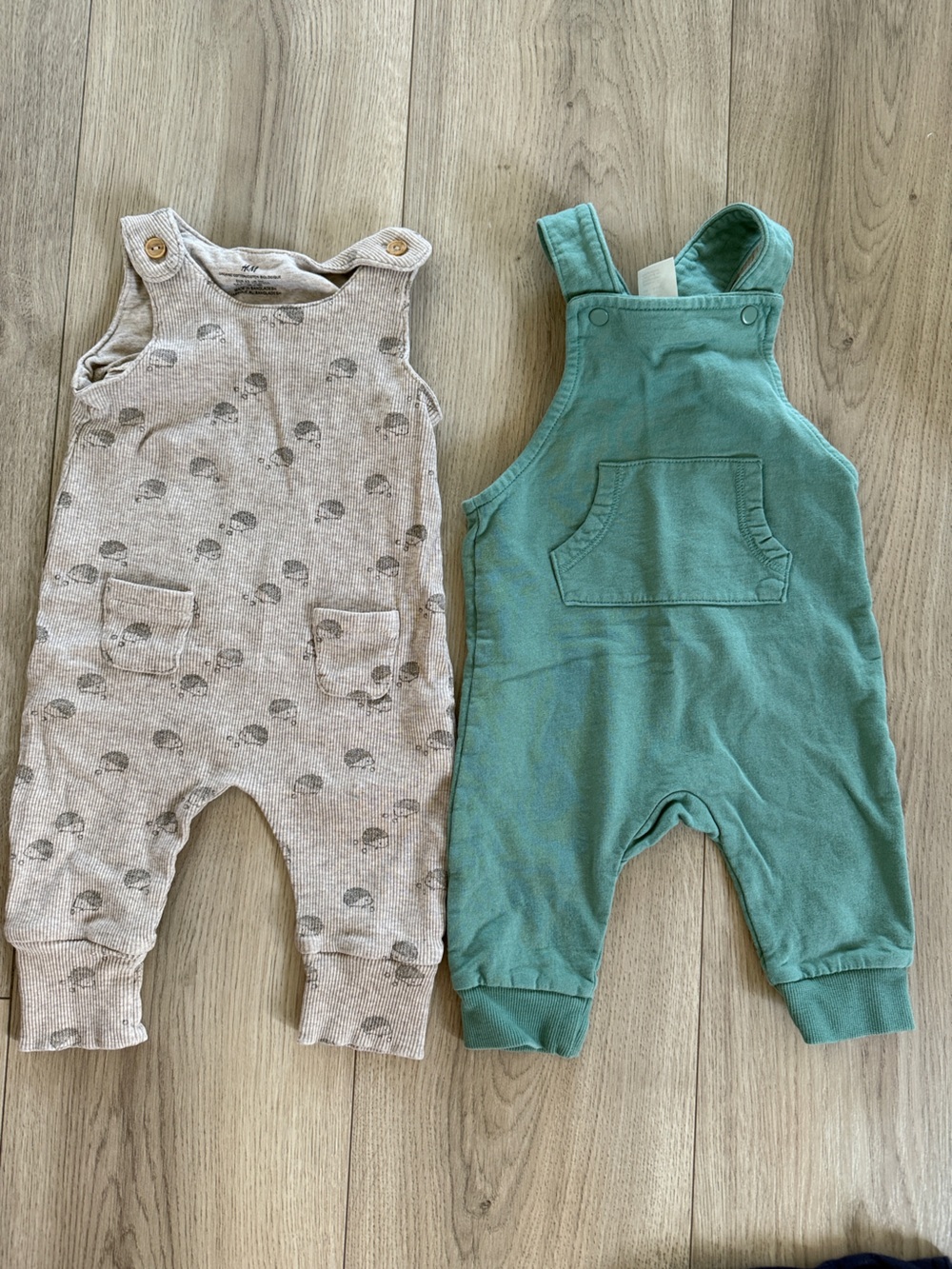 H&M Organic Cotton Overalls Bundle 2-4m and 4-6m